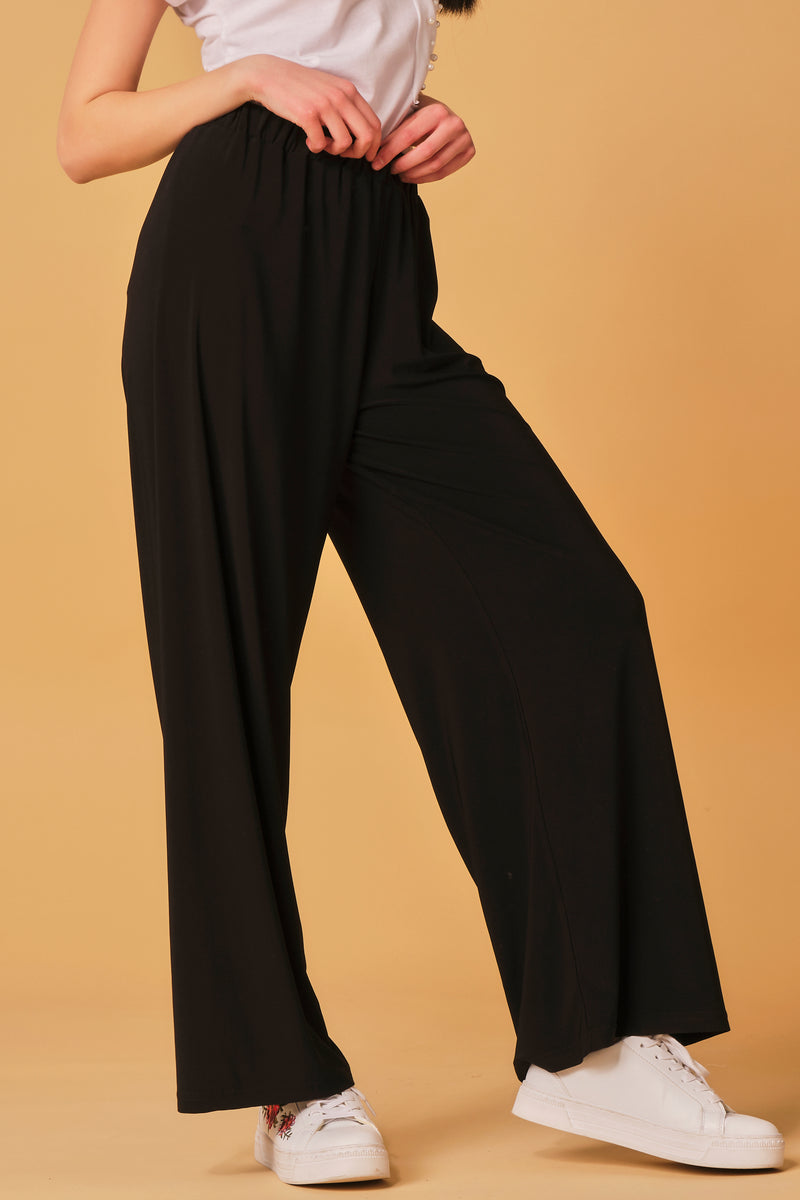 Large Viscose Black Pants