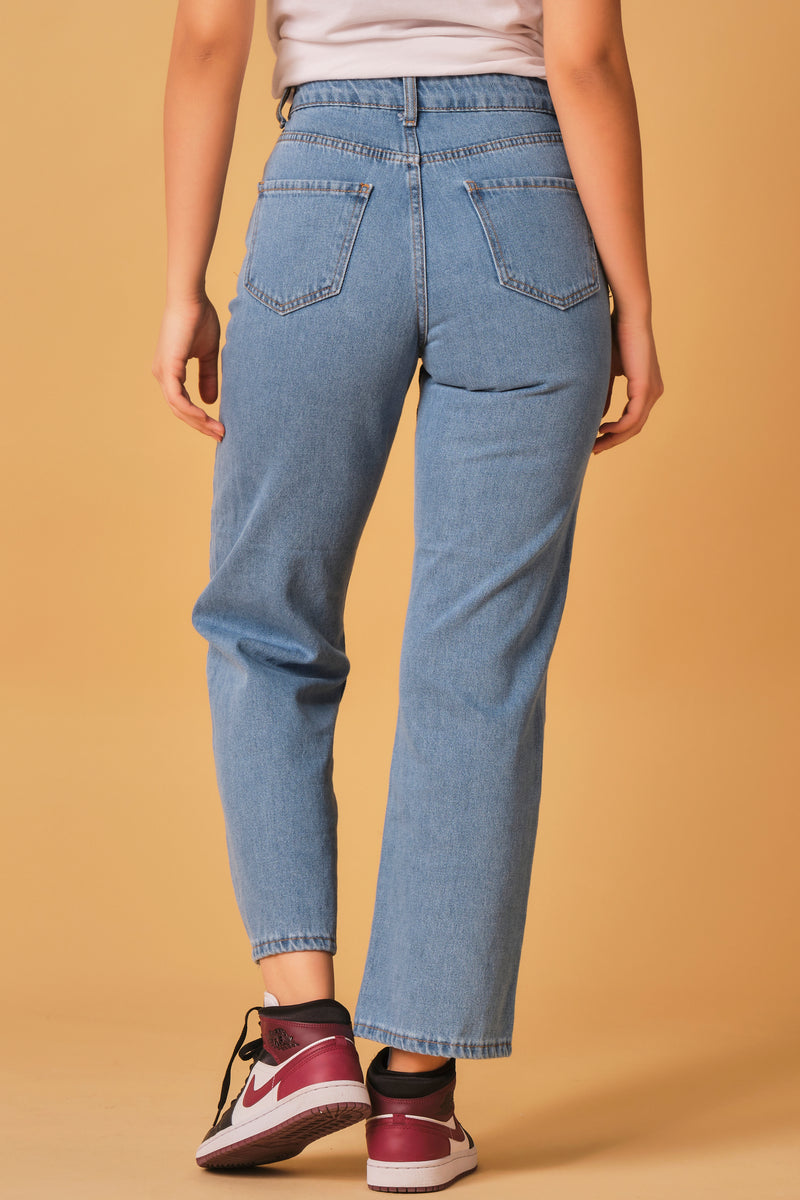 Straight High Angle Jeans