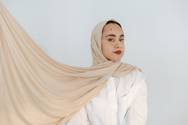 Nude Jersey Hijab