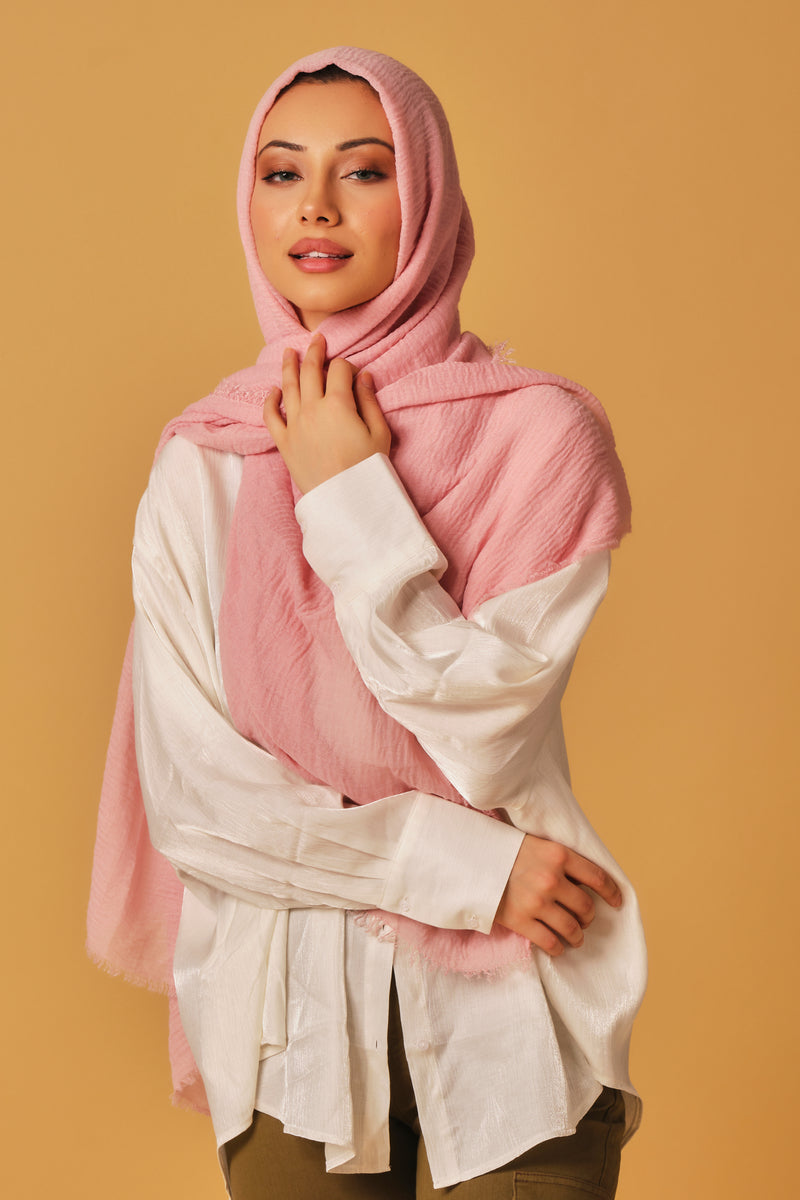 Pinky Cotton Hijab