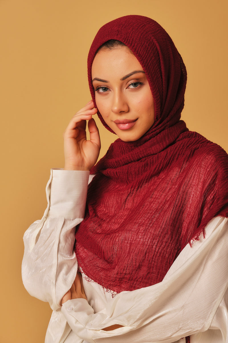 Bordeaux Cotton Hijab