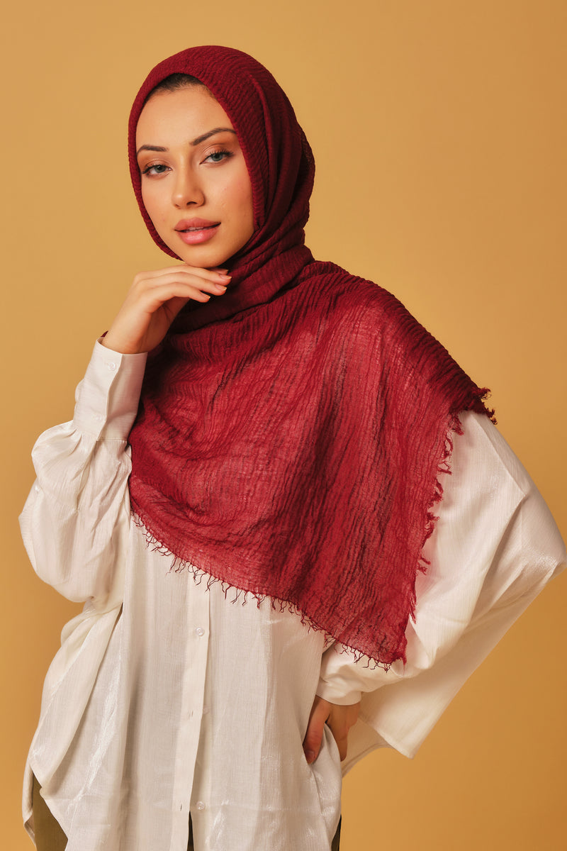 Bordeaux Cotton Hijab