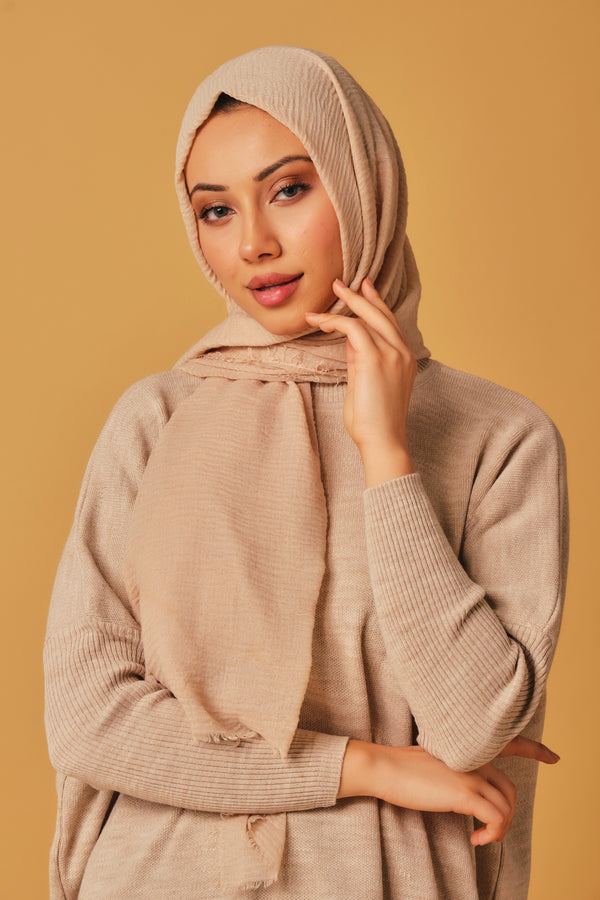 Nude Cotton Hijab