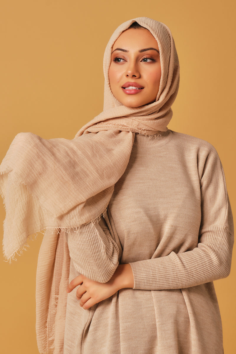 Nude Cotton Hijab