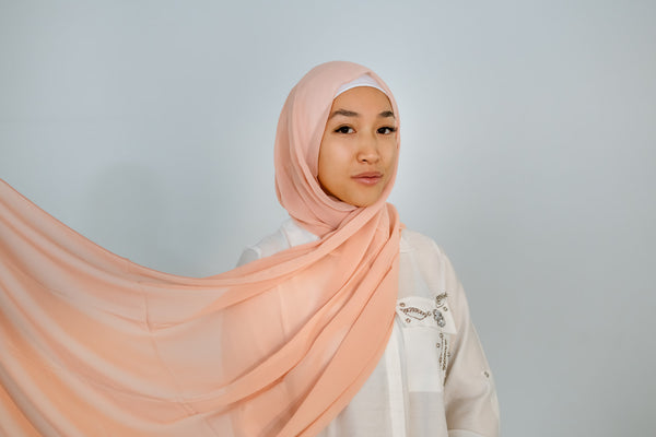 Premium Chiffon - Peach