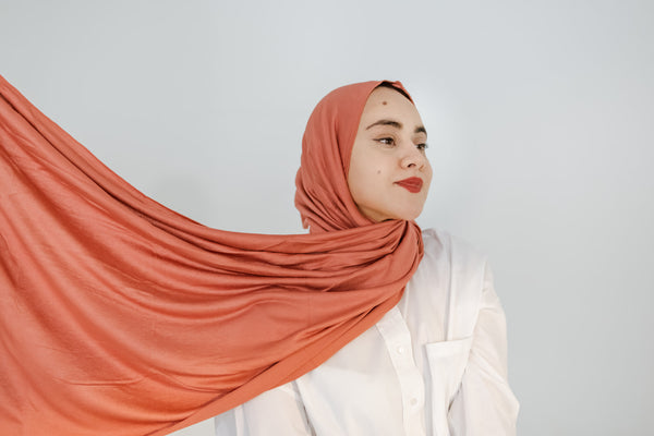 Rosé jersey hijab