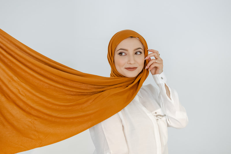 Rust Jersey hijab